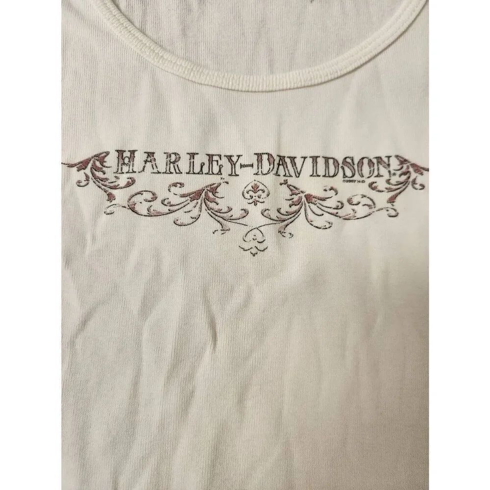 Harley-Davidson 2XL light yellow short sleeved t-shirt with Harley-Davidson on t